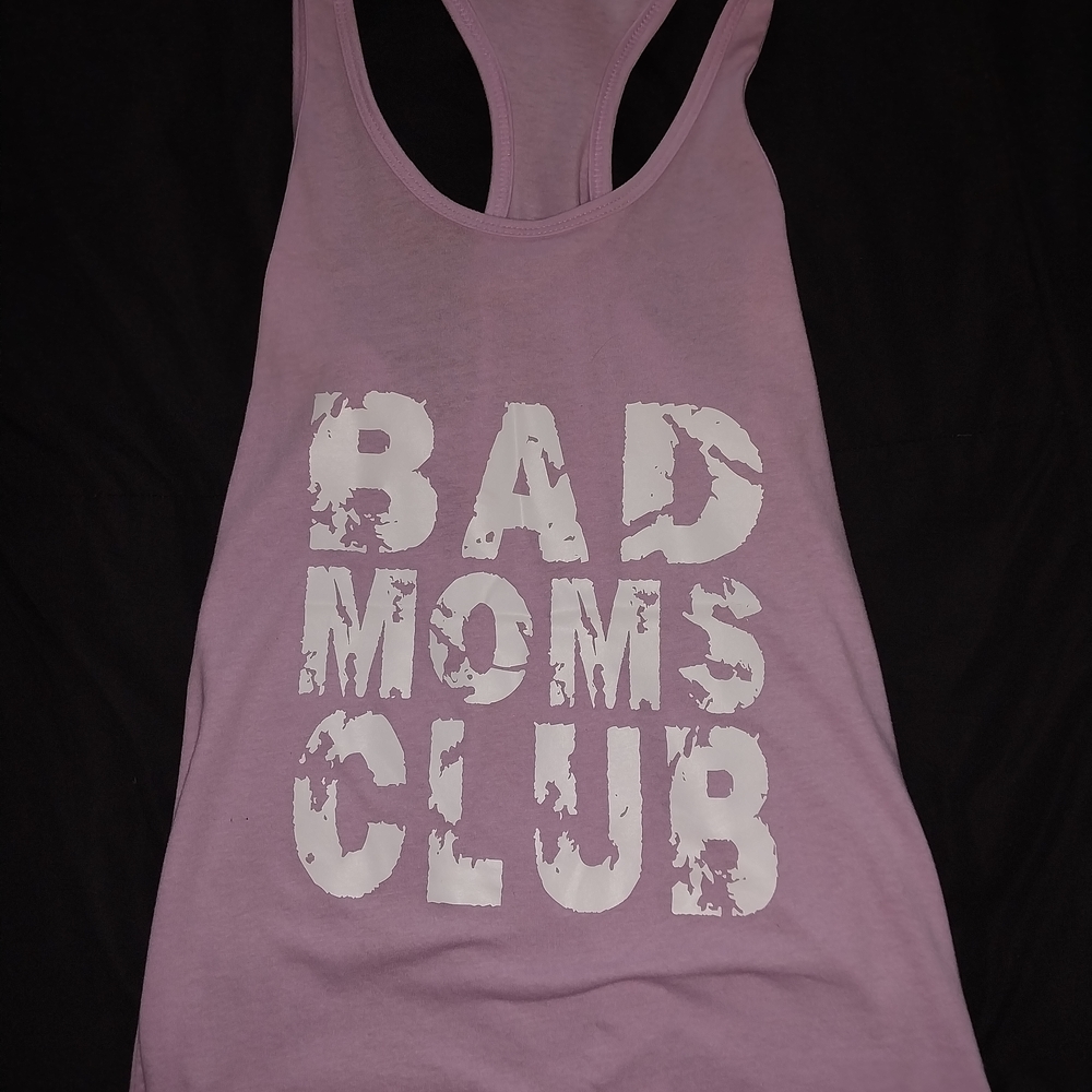 Size Small Purple 'Bad Moms Club' Tank Top